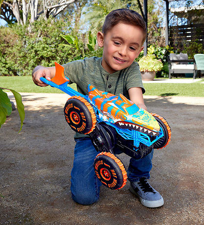 Télécommandé Voiture Hot Wheels - Monster Trucks - Tigre Shark Télécommandé Voiture Hot Wheels - Monster Trucks - Tigre Shark