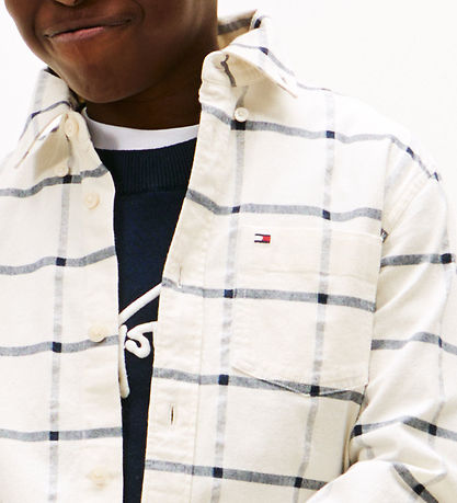 Tommy Hilfiger Shirt - Window Pane Check - White Check