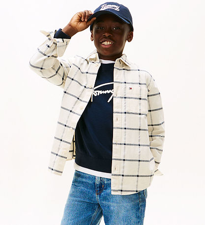 Tommy Hilfiger Shirt - Window Pane Check - White Check