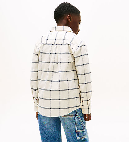 Tommy Hilfiger Shirt - Window Pane Check - White Check