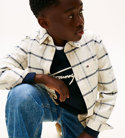 Tommy Hilfiger Shirt - Window Pane Check - White Check