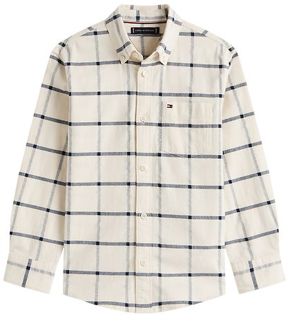 Tommy Hilfiger Shirt - Window Pane Check - White Check