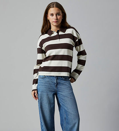 LMTD Polo blouse - NlfKlivas - Chocolate Brown