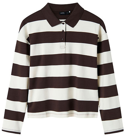 LMTD Polo blouse - NlfKlivas - Chocolate Brown
