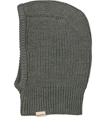 MarMar Balaclava - Wool - 2-layer - Knitted - Olive Leaf Melange MarMar Balaclava - Wool - 2-layer - Knitted - Olive Leaf Melange
