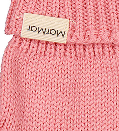 MarMar Gloves - Wool/Cotton - Knitted - Aske - Raspberry