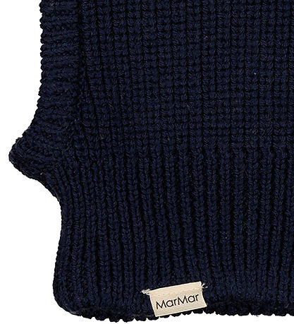 MarMar Balaclava - Wool/Cotton - 2-layer - Knitted - Amaro - Ink