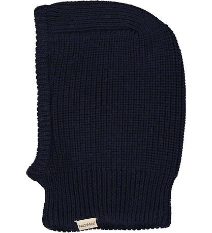MarMar Balaclava - Wool/Cotton - 2-layer - Knitted - Amaro - Ink