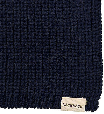MarMar Neck Warmer - Wool/Cotton - Rib - Knitted - Arni - Ink