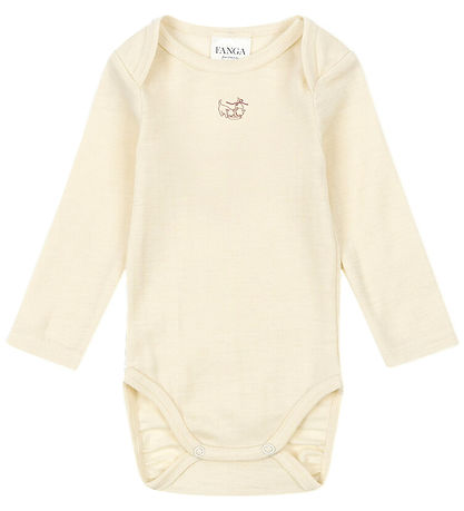 Fanga Fontana Bodysuit l/s - Wool - Erba - Beige Melange