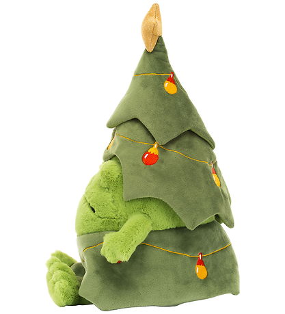 Jellycat Soft Toy - 29x18 cm - Christmas Tree Ricky Rain Frog