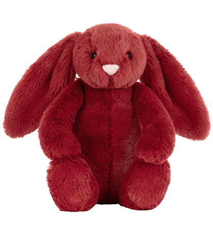 Jellycat Soft Toy - 18x9 - Little Bashful - Redcurrant Bunny Jellycat Soft Toy - 18x9 - Little Bashful - Redcurrant Bunny