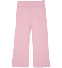 Copenhagen Colors Trousers - Wool - Wide - Rib - Bubblegum