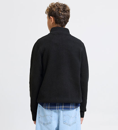 Blouse Jack & Jones - Tricoté - Demi-zip - JorNorrebro - Black Blouse Jack & Jones - Tricoté - Demi-zip - JorNorrebro - Black