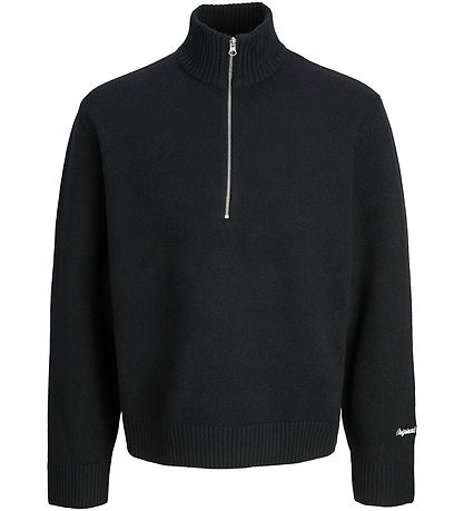 Blouse Jack & Jones - Tricoté - Demi-zip - JorNorrebro - Black Blouse Jack & Jones - Tricoté - Demi-zip - JorNorrebro - Black