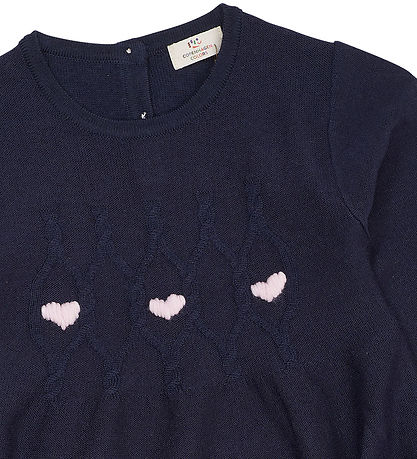 Copenhagen Colors Dress - Wool - Knitted - Merino Heats - Navy
