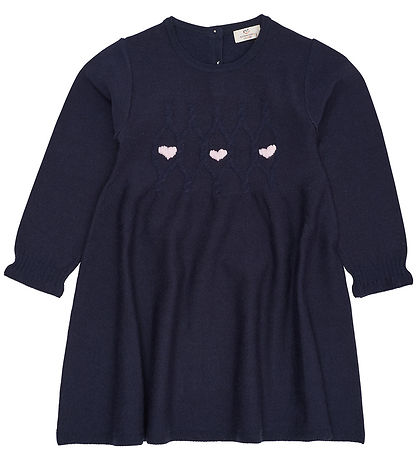 Copenhagen Colors Dress - Wool - Knitted - Merino Heats - Navy