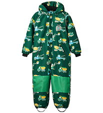 Småfolk Snowsuit - Evergreen w. Vehicles Småfolk Snowsuit - Evergreen w. Vehicles