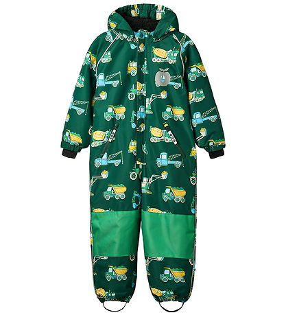 Småfolk Snowsuit - Evergreen w. Vehicles