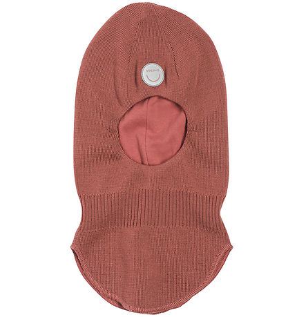 Viking Balaclava - Wool/Cotton - 2 layers - Alv - Pink/Pink