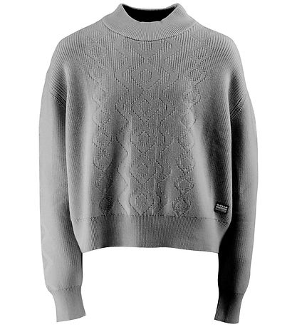 G-Star RAW Blouse - Wool/Cotton - Cropped - Wild Dove w. Pattern