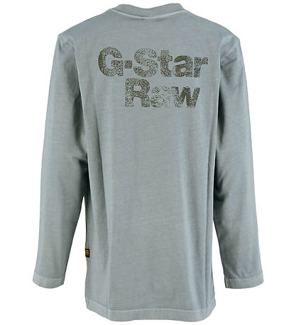 G-Star RAW Blouse - Tweeter - Ash Blue w. Print