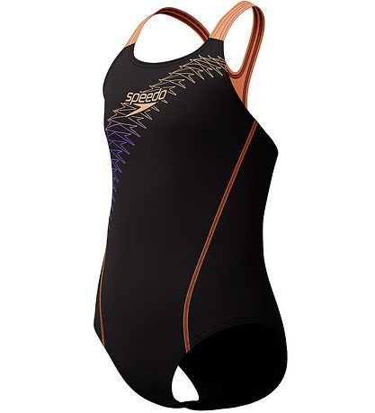 Maillot de Bain Speedo - Médaillé - Noir/Pêche Maillot de Bain Speedo - Médaillé - Noir/Pêche