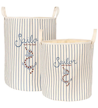 Paniers de Stockage Konges Sløjd - 2 pces - Sailor Stripe Paniers de Stockage Konges Sløjd - 2 pces - Sailor Stripe