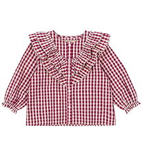 Konges Sløjd Shirt - Kim - Sangria/Butter Check Konges Sløjd Shirt - Kim - Sangria/Butter Check