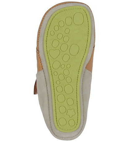 Affenzahn Slippers w. Lining - Noos - Leather - Growy CAT - Brow