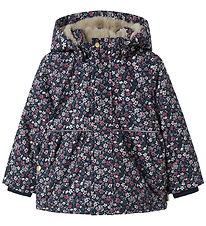 Name It Winter Coat - NmfSnow05 - Dark Sapphire w. Flowers Name It Winter Coat - NmfSnow05 - Dark Sapphire w. Flowers
