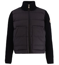 Moncler Cardigan - Wool/Down - Black