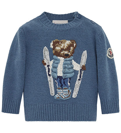 Moncler Blouse - Wool - Medium+ Blue w. Soft Toy