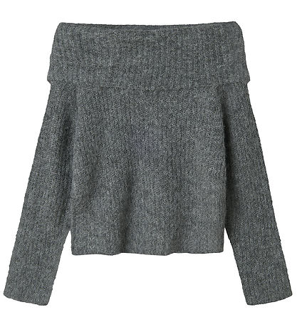 LMTD Blouse - Knitted - NlfNulo - Dark Grey Melange