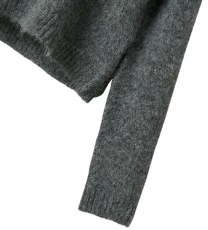 Sweat à Capuche LMTD - Tricoté - NlfNulo - Dark Grey Melange Sweat à Capuche LMTD - Tricoté - NlfNulo - Dark Grey Melange