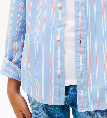 Chemise Tommy Hilfiger - Cloudy Blue av. Blanc/Rouge Chemise Tommy Hilfiger - Cloudy Blue av. Blanc/Rouge
