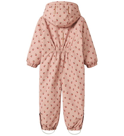Lil' Atelier Snowsuit - NmfLasnow10 - AOP - Misty Rose/Cherry