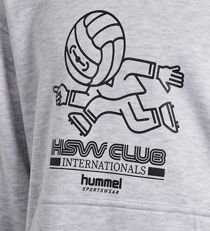 Hummel Hoodie - HmlJR - Headball - Light Grey Melange