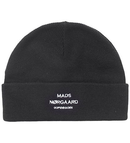 Bonnet Mads Nørgaard - Tricoté - Isaac - Noir Bonnet Mads Nørgaard - Tricoté - Isaac - Noir