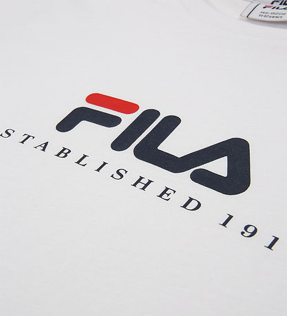 T-Shirt Fila - Benna - Bright White av. Logo T-Shirt Fila - Benna - Bright White av. Logo