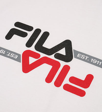 T-Shirt -Morimondo Fila - Bright White av. Logo T-Shirt -Morimondo Fila - Bright White av. Logo