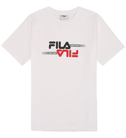 T-Shirt -Morimondo Fila - Bright White av. Logo T-Shirt -Morimondo Fila - Bright White av. Logo