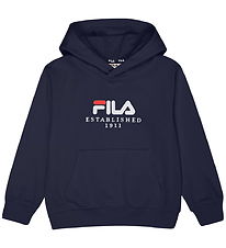 Fila Hoodie - Benna - Black Iris m. Logo Fila Hoodie - Benna - Black Iris m. Logo
