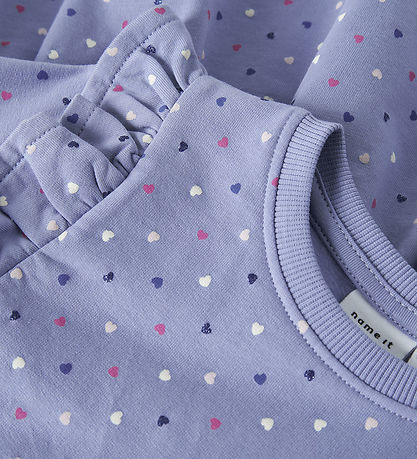 Robe en Molleton Name It - NmfFoeana - Purple Impression Robe en Molleton Name It - NmfFoeana - Purple Impression