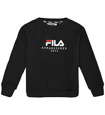Fila Sweatshirt - Benna - Zwart m. Logo Fila Sweatshirt - Benna - Zwart m. Logo