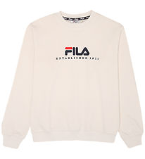 Fila Sweatshirt - Carisio - Zilverreiger m. Logo Fila Sweatshirt - Carisio - Zilverreiger m. Logo