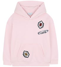 Little Marc Jacobs Hoodie - Roze m. Bloemen/Stenen
