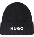 HUGO Beanie - Knitted - Black HUGO Beanie - Knitted - Black