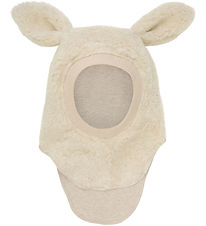 Huttelihut Balaclava - Ull - Teddy - 2-lags - Sement m. Ører Huttelihut Balaclava - Ull - Teddy - 2-lags - Sement m. Ører