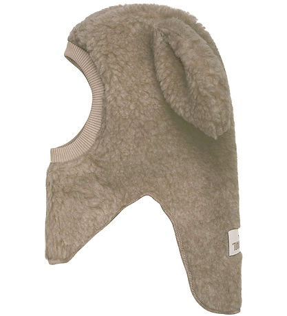 Cagoule Huttelihut - Laine - Teddy - 2 Couches - Camel Mélange Cagoule Huttelihut - Laine - Teddy - 2 Couches - Camel Mélange